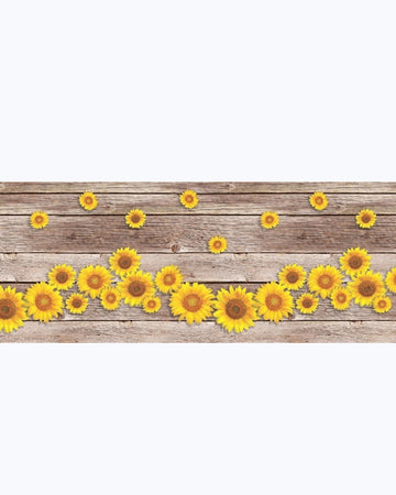 Tappeto Passatoia Antiscivolo e Antimacchia in PVC con Stampa Girasoli